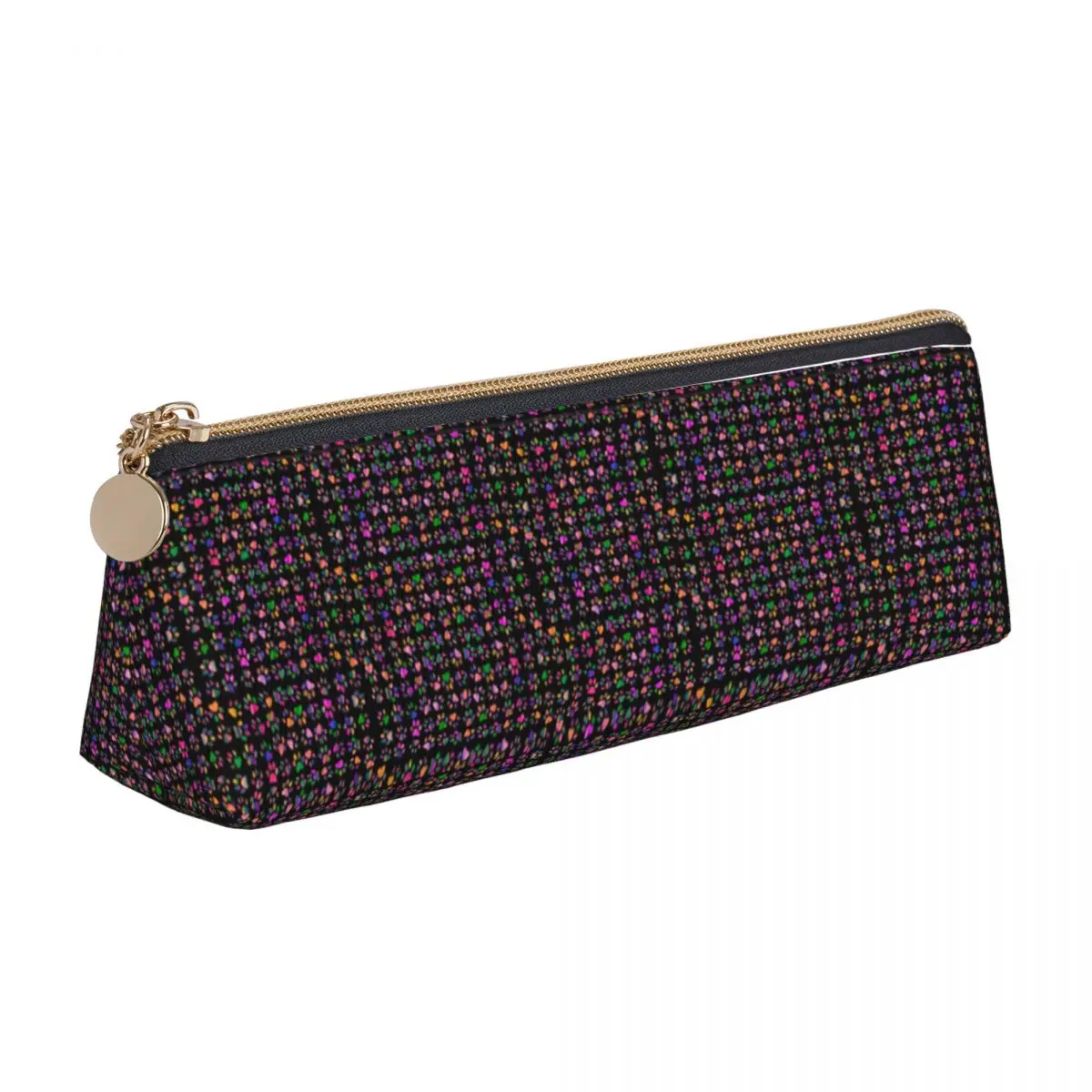 Colorful Dog Paws Leather Pencil Case Rainbow Print Cool Zipper Pencil Box College For Child Triangle Pen Bags
Colorful Dog Paws Leather Pencil Case Rainbow Print Cool Zipper Pencil Box College For Child Triangle Pen Bags