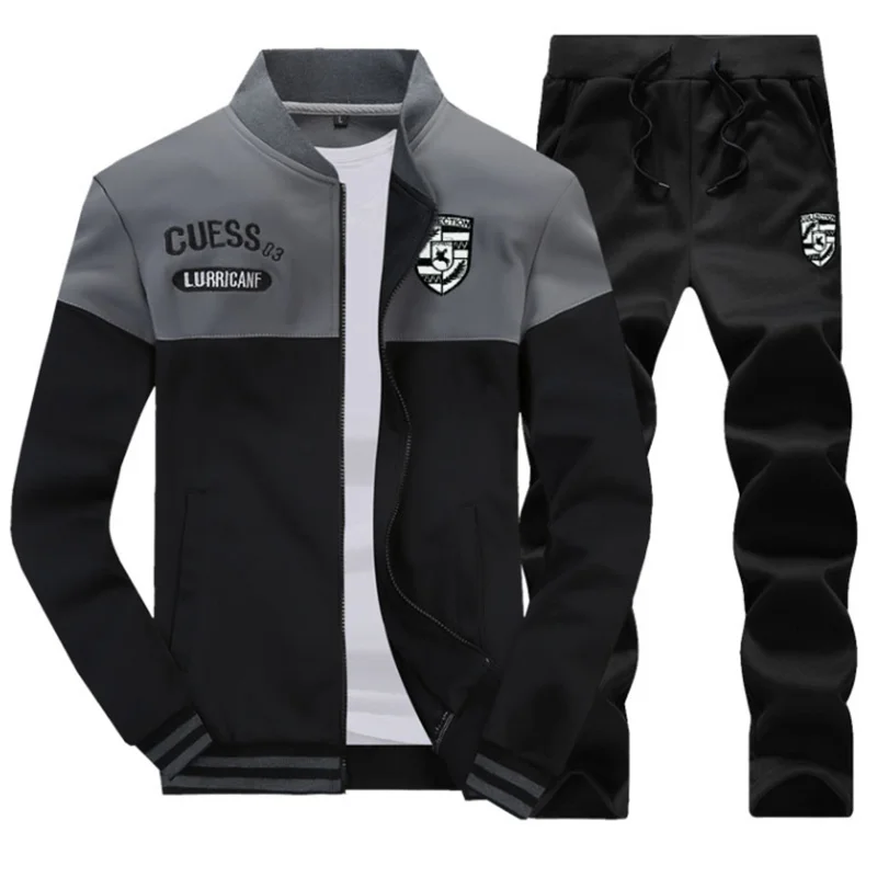Sprin Suit Men's New Sportswear Autumn Suit Clotin Sportswear Men's Zipper Sweatsirt + Sports Pants Men's Sports Suits S-4XL
Sprin Suit Men's New Sportswear Autumn Suit Clotin Sportswear Men's Zipper Sweatsirt + Sports Pants Men's Sports Suits S-4XL
