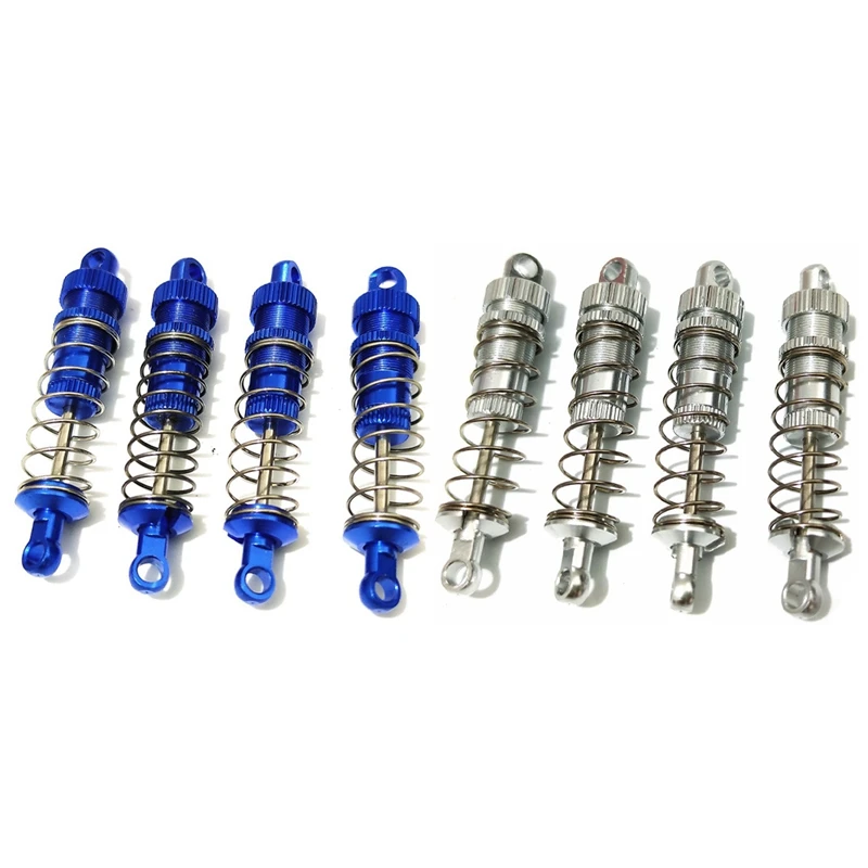 8 Pcs Metal Front Rear Shock Absorber For WPL C14 C24 MN D90 MN45 HS 18301 Wltoys A959 K929, 4 Pcs Blue & 4Pcs Silver
8 Pcs Metal Front Rear Shock Absorber For WPL C14 C24 MN D90 MN45 HS 18301 Wltoys A959 K929, 4 Pcs Blue & 4Pcs Silver