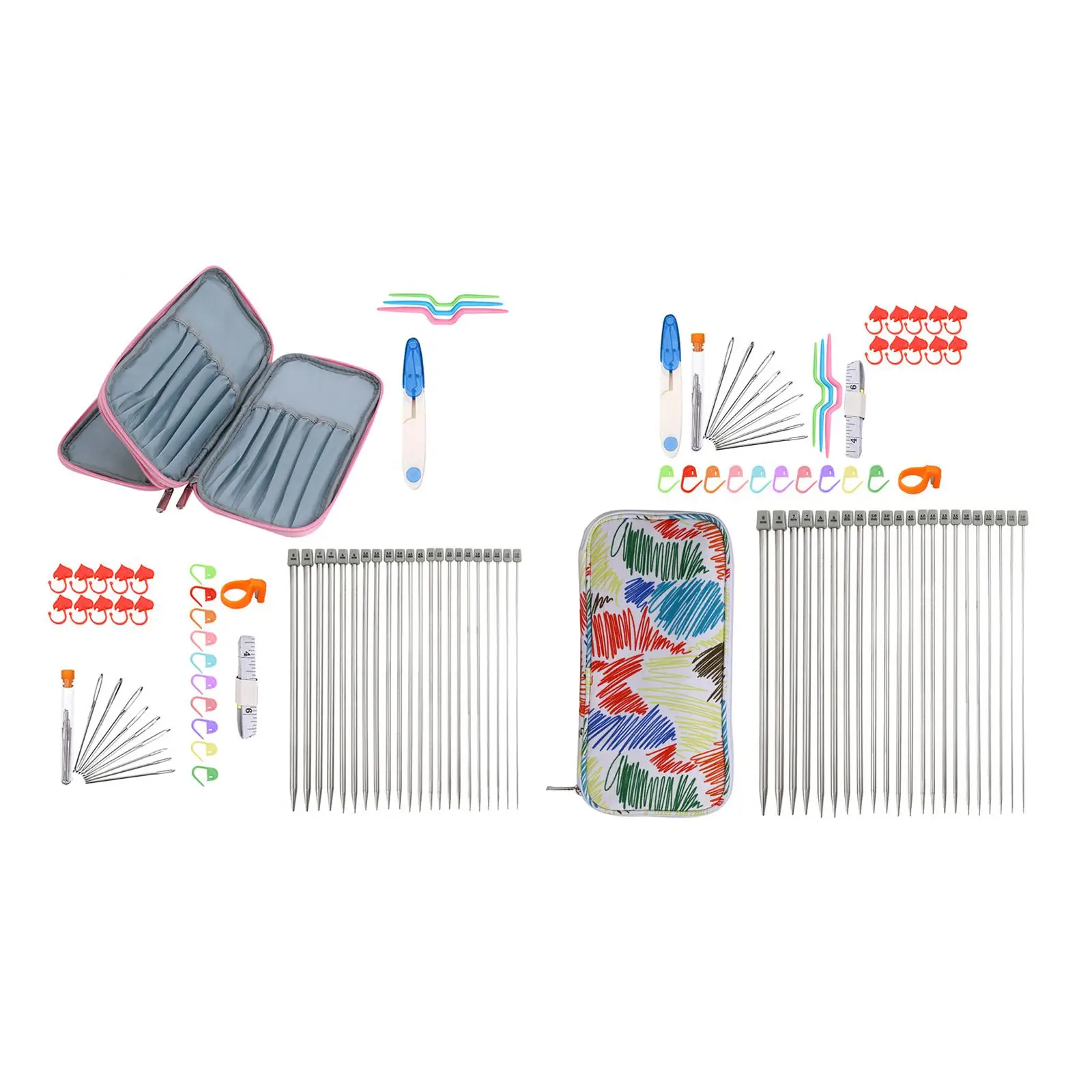 Набор из 25 спиц для вязания, 2,0-10,0 мм, с чехлом, 2,0-8,0 мм
Набор из 25 спиц для вязания, 2,0-10,0 мм, с чехлом, 2,0-8,0 мм