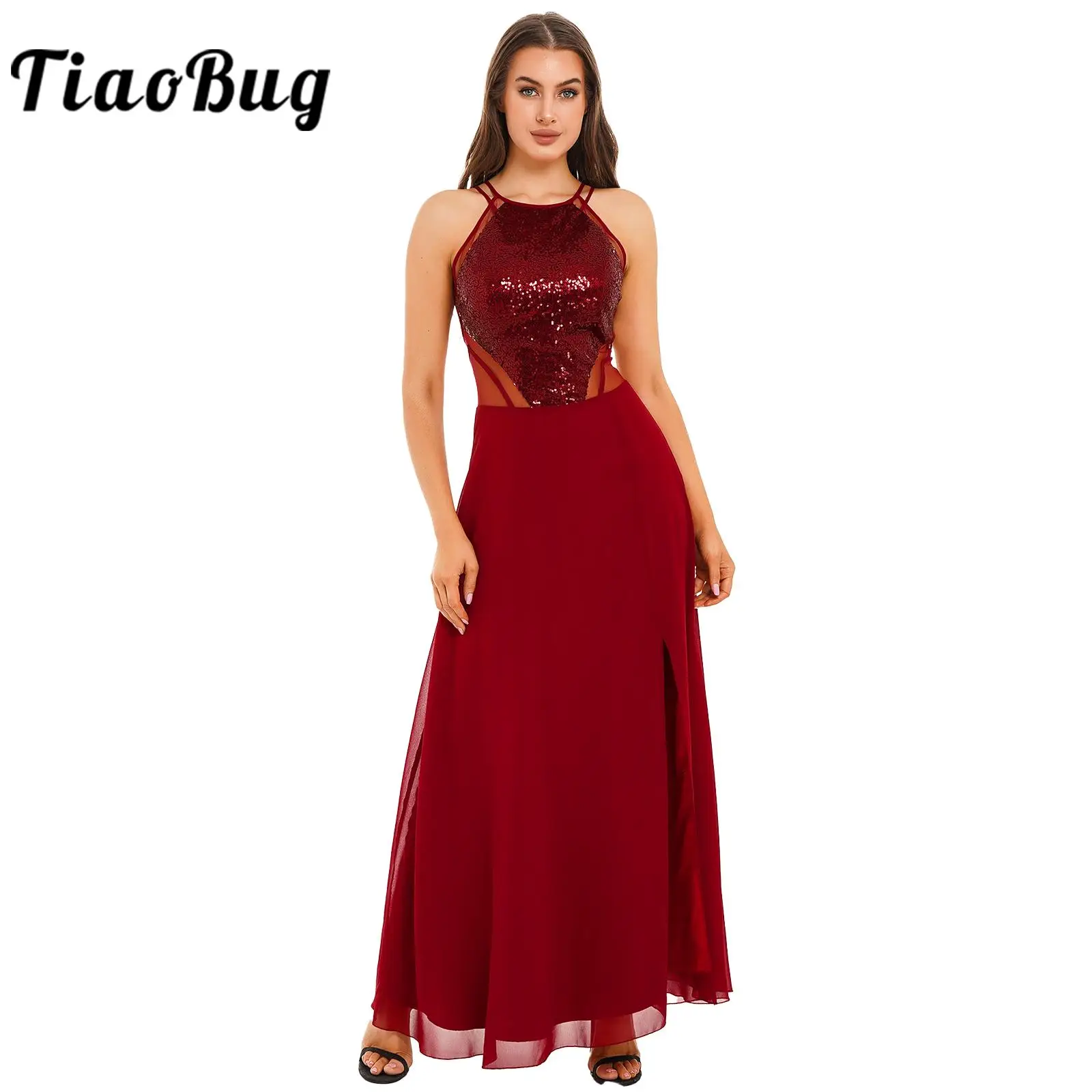 Formal Evening Dress Woman Chiffon Dress Shiny Sequins Prom Gown Wedding Party Costume Abendkleider Elegant Women's Dresses
Formal Evening Dress Woman Chiffon Dress Shiny Sequins Prom Gown Wedding Party Costume Abendkleider Elegant Women's Dresses