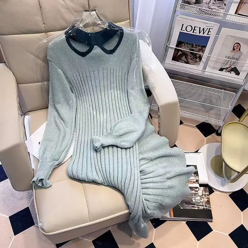 Women 2023 Autumn Winter French Retro O-neck Knitted Dresses Female Patchwork Sweater Ladies Long Sleeve Mermaid Vestidos I110
Women 2023 Autumn Winter French Retro O-neck Knitted Dresses Female Patchwork Sweater Ladies Long Sleeve Mermaid Vestidos I110