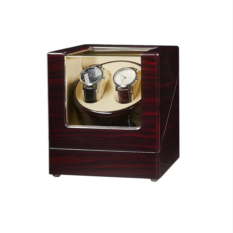 Ebony Baking Finish Watch Winder with Quiet Motors 2+0 Storage Beige PU Leather Interior High Quality Wholesale Box
Ebony Baking Finish Watch Winder with Quiet Motors 2+0 Storage Beige PU Leather Interior High Quality Wholesale Box