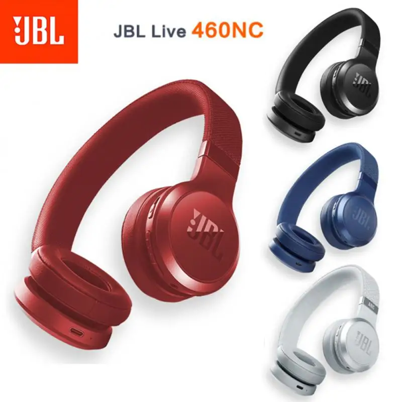 

100% Оригинальные JBL LIVE 460 NC Наушники Беспроводные Bluetooth спортивные складные наушники смарт-наушники с активным шумоподавлением