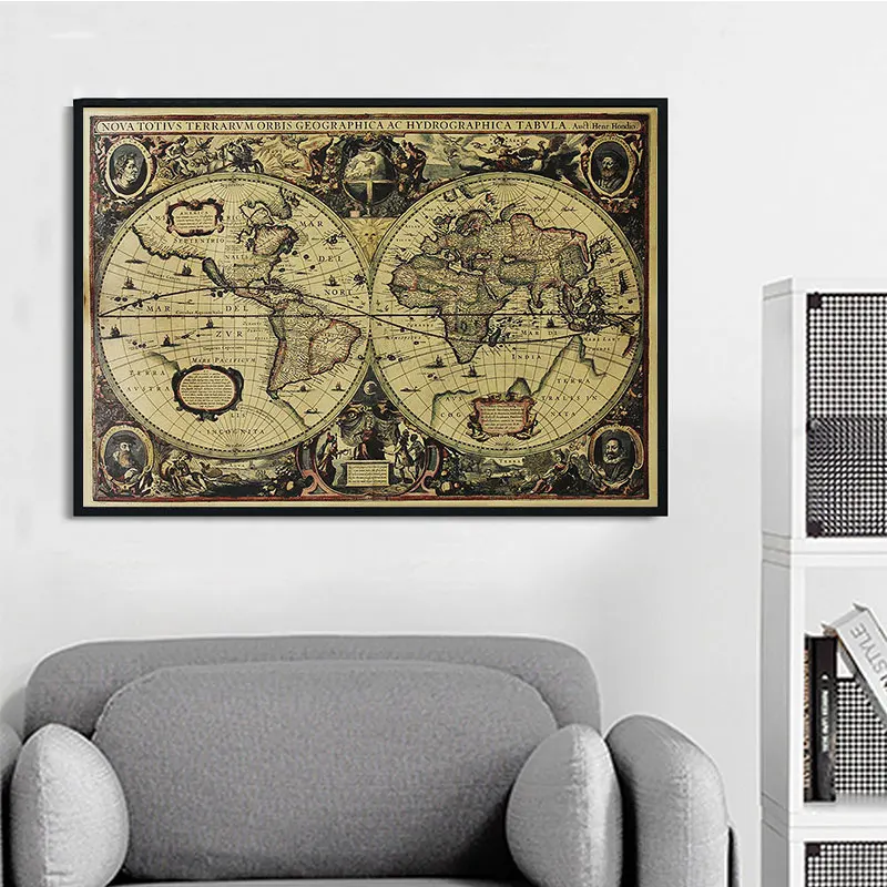 Retro World Map Posters And Prints Vintage Hydrographica Tabvla Canvas Painting Living Room Bedroom Home Decor Wall Art Pictures
Retro World Map Posters And Prints Vintage Hydrographica Tabvla Canvas Painting Living Room Bedroom Home Decor Wall Art Pictures