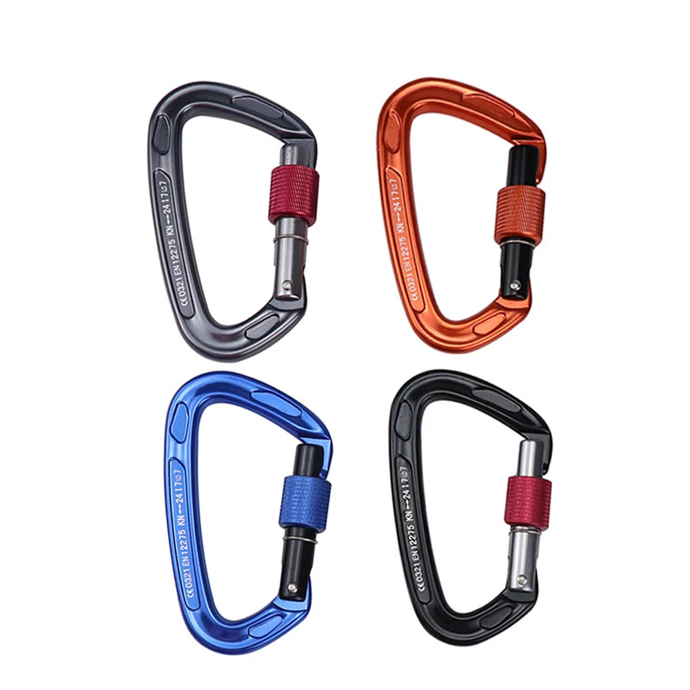 24KN Mountaineering Caving Rock Climbing Carabiner Auto Lock D-RingSafety Buckle Carabiner Keys Outdoor Climbing Equipment
24KN Mountaineering Caving Rock Climbing Carabiner Auto Lock D-RingSafety Buckle Carabiner Keys Outdoor Climbing Equipment