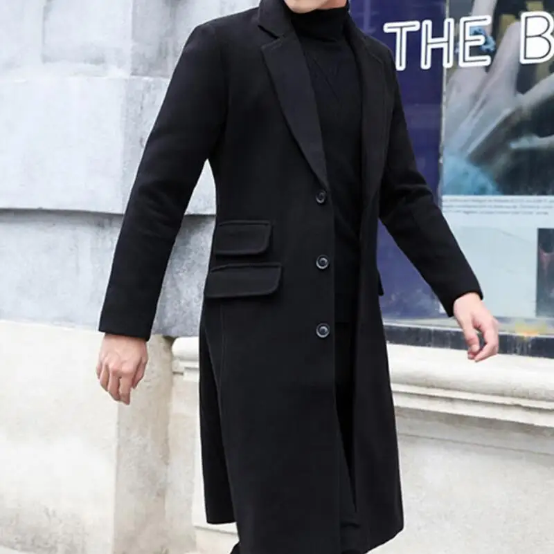 Spring Autumn Men's New Personalized Custom Fashion Plus Size Casual Mid-length Slim Lapel Single-breasted Woolen Coat S-4XL
Spring Autumn Men's New Personalized Custom Fashion Plus Size Casual Mid-length Slim Lapel Single-breasted Woolen Coat S-4XL