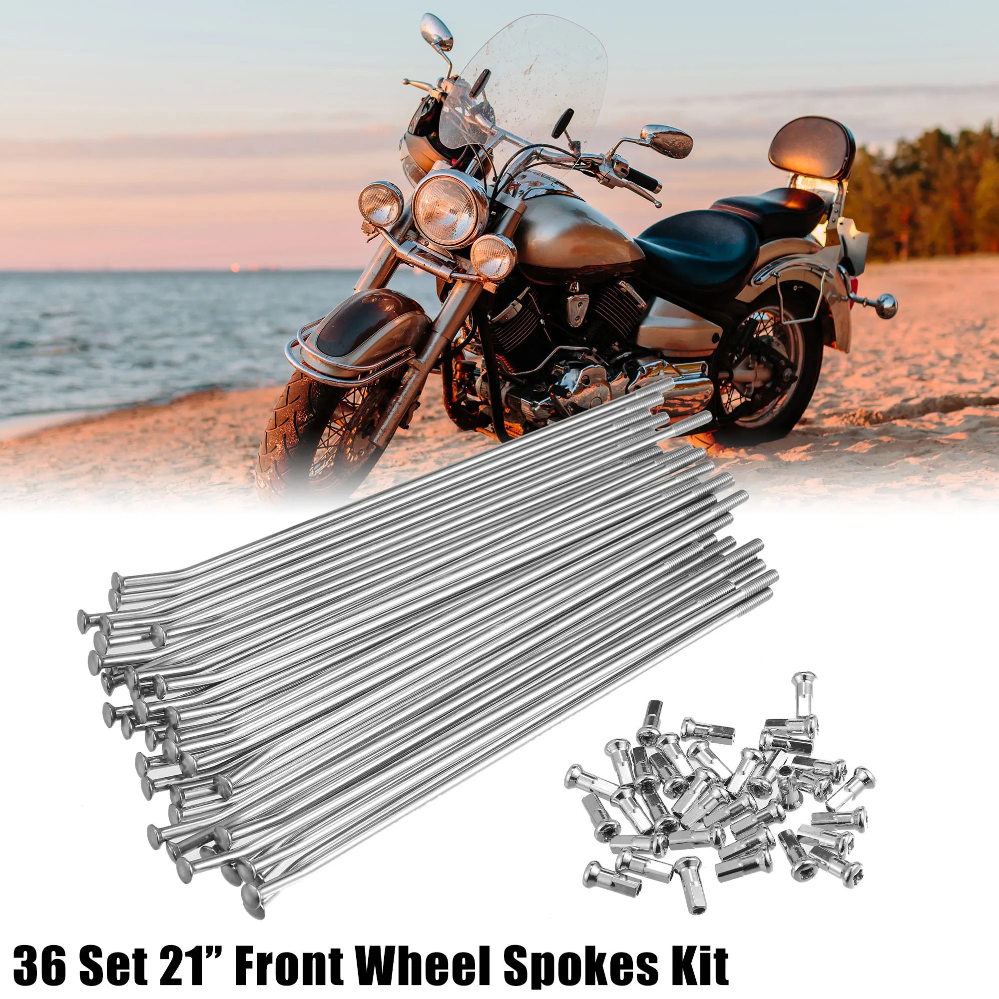 Motoforti 36 Set Motorcycle Spoke Skins Covers 220mm Front Wheel Spokes Kit Stainless Steel for Honda CRF450X 2005-2009 Rims
Motoforti 36 Set Motorcycle Spoke Skins Covers 220mm Front Wheel Spokes Kit Stainless Steel for Honda CRF450X 2005-2009 Rims