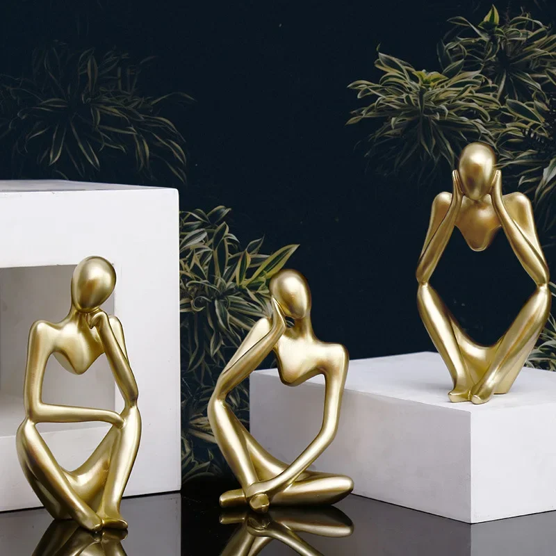 Big Thinker Statue Abstract Figure Sculpture Ornaments Resin Statue Home Crafts Home Decoration Modern Figurines For Interior
Big Thinker Statue Abstract Figure Sculpture Ornaments Resin Statue Home Crafts Home Decoration Modern Figurines For Interior
