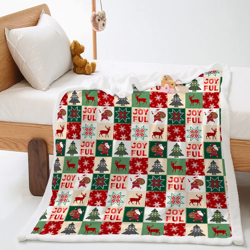 Christmas Check Thick Elk Print Flannel Blanket Merry Christmas Throw Blanket Soft Warm Fluffy Snowflake Christmas Blanket
Christmas Check Thick Elk Print Flannel Blanket Merry Christmas Throw Blanket Soft Warm Fluffy Snowflake Christmas Blanket