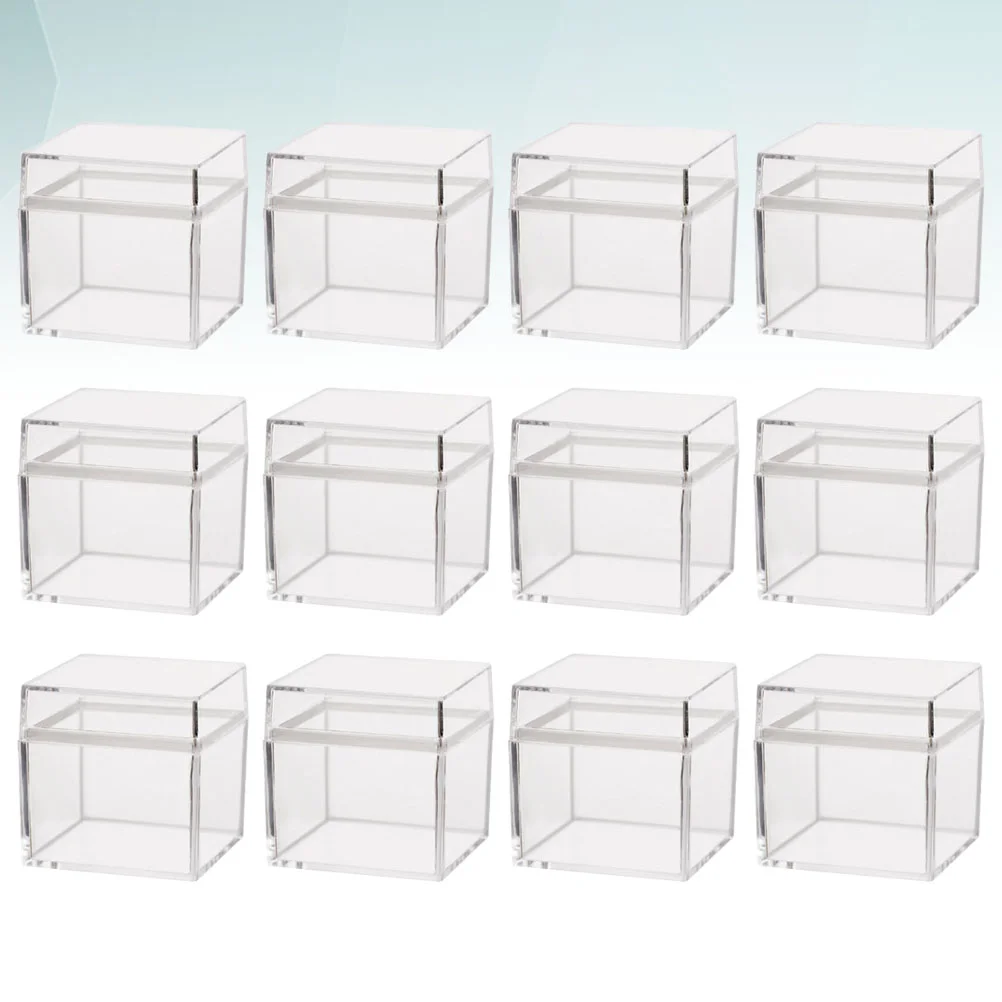 12pcs Clear Square Boxes Transparent Cube Boxes Storage Containers Chocolate Candy Box Storage Bin Cubes
12pcs Clear Square Boxes Transparent Cube Boxes Storage Containers Chocolate Candy Box Storage Bin Cubes