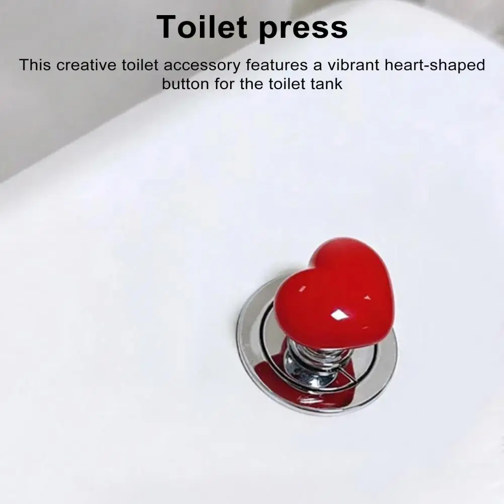 Toilet Tank Button Vibrant Love Heart-shaped Toilet Buttons Easy-to-install Drawer Knobs for Tank Auxiliary Love Toilet Buttons
Toilet Tank Button Vibrant Love Heart-shaped Toilet Buttons Easy-to-install Drawer Knobs for Tank Auxiliary Love Toilet Buttons