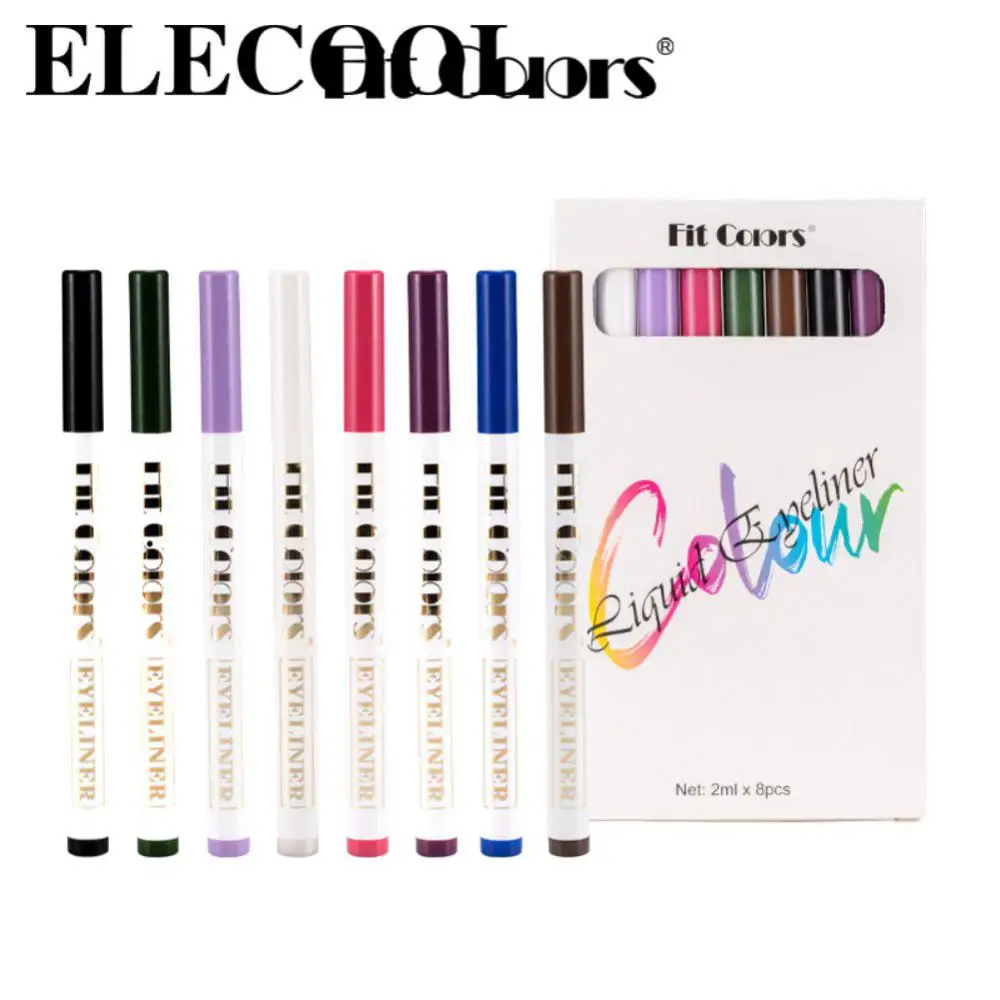 Women Eyeliner 8 Colors Matte Ultra-fine Brush Quick Dry Waterproof Eye Cosmetics Colorful Eyeliner Pen Long Lasting
Women Eyeliner 8 Colors Matte Ultra-fine Brush Quick Dry Waterproof Eye Cosmetics Colorful Eyeliner Pen Long Lasting