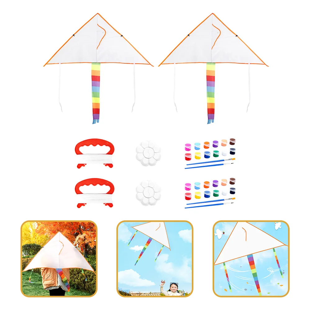 Kite Diy Blank Painting Coloring Kites Flying Unpainted Children Decorating Graffiti Toy Set Outdoor Toys
Kite Diy Blank Painting Coloring Kites Flying Unpainted Children Decorating Graffiti Toy Set Outdoor Toys
