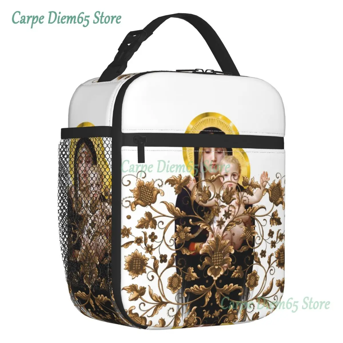 Custom Virgin Mary Lunch Bag Women Cooler Thermal Insulated Lunch Boxes for Children School
Custom Virgin Mary Lunch Bag Women Cooler Thermal Insulated Lunch Boxes for Children School