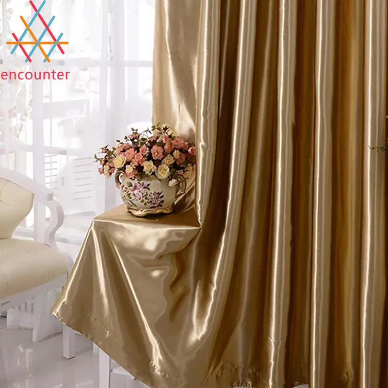 Luxury Golden Semi- Blackout Curtains for Living dining room bedroom Gold Lining Cloth for Window Drapes Screen
Luxury Golden Semi- Blackout Curtains for Living dining room bedroom Gold Lining Cloth for Window Drapes Screen