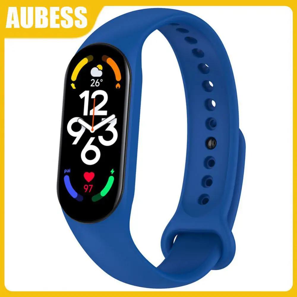 

For Xiaomi Mi Band 7 Watch Wristband Multicolor Heart Rate Fitness Pedometer Bracelet Silica Gel Watch Bracelet For Mi Band 7