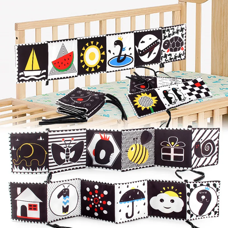 Baby Cloth Book High Newborn Crib Toys Black White Colorful Animal Montessori Double Sided Bed Wrapping Books Kids
Baby Cloth Book High Newborn Crib Toys Black White Colorful Animal Montessori Double Sided Bed Wrapping Books Kids