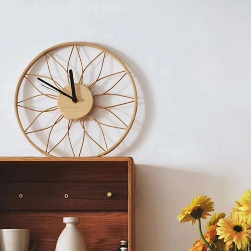 Small Nordic Design Vintage Wall Clock Children Room Wood Art Girl Wall Clock Skeleton Silent Modern Horloge Murale Home Decor 
Small Nordic Design Vintage Wall Clock Children Room Wood Art Girl Wall Clock Skeleton Silent Modern Horloge Murale Home Decor