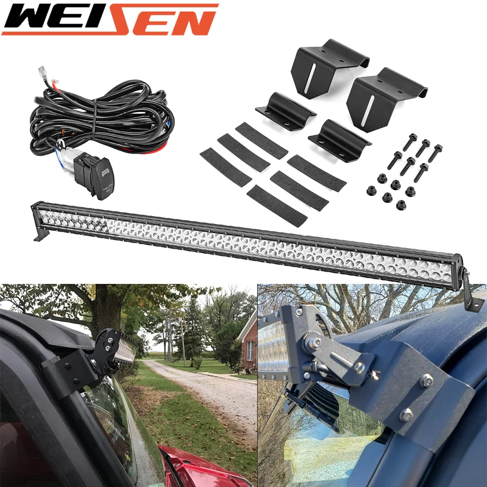 

UTV Accessories 288 W 50" LED Bar Roof Mount Kit Steel For Polaris 2013-2020 Ranger 570/900/1000 Fullsize Pro-fit Cage