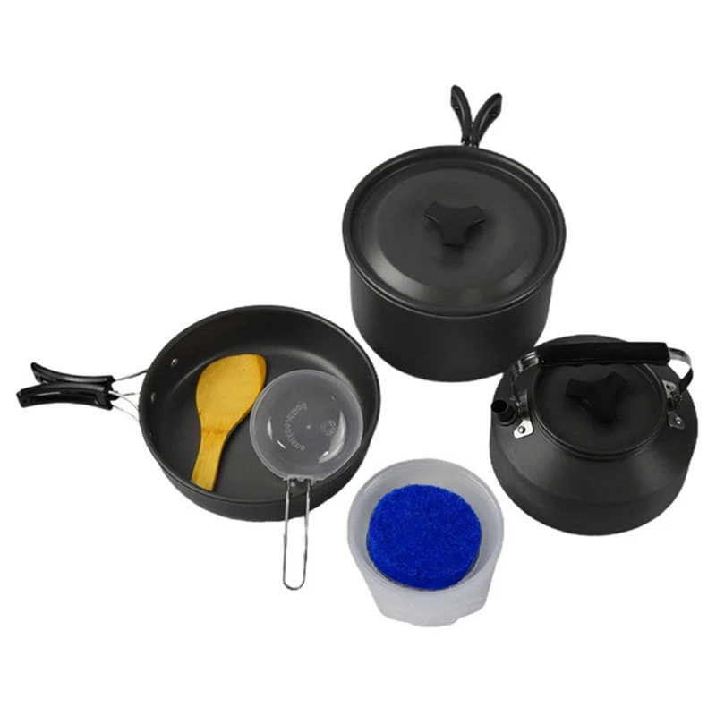 Outdoor Aluminum Camping Cookware Mess Kit, Folding Camping Teapot And Pan For Camping, Backpacking, Picnic
Outdoor Aluminum Camping Cookware Mess Kit, Folding Camping Teapot And Pan For Camping, Backpacking, Picnic