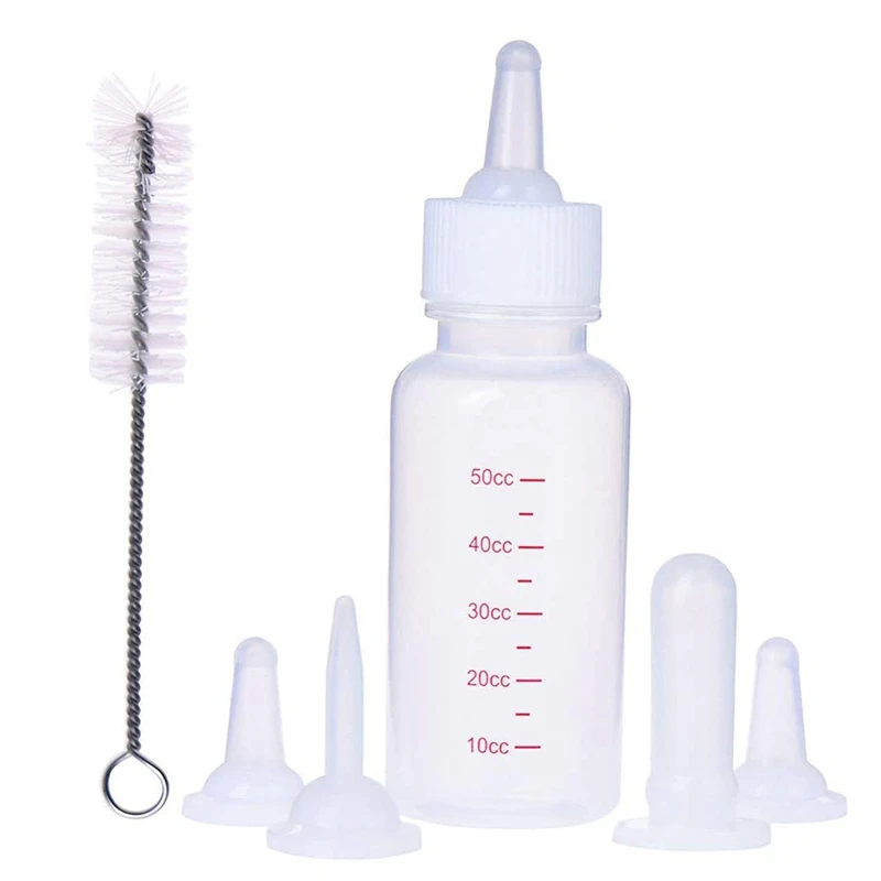 New Pet Nursing Bottle Kits Replacement Nipple Cat Feeding Bottle For Newborn Kittens, Puppies, Rabbits, Small Animals
New Pet Nursing Bottle Kits Replacement Nipple Cat Feeding Bottle For Newborn Kittens, Puppies, Rabbits, Small Animals
