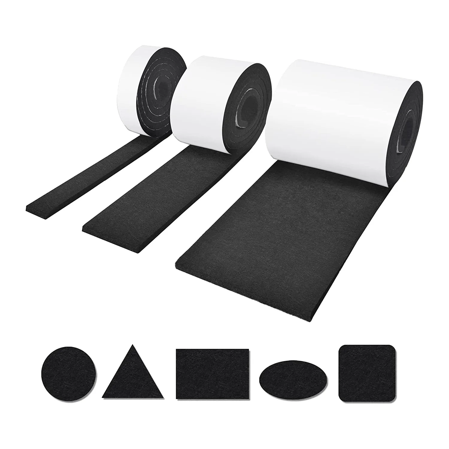 Self-Adhesive Felt Gliders 3 Rolls of Felt Gliders (100 x 10 cm + 100 x 5 cm + 100 x 2 cm) 5 mm Self-Adhesive for Chairs
Self-Adhesive Felt Gliders 3 Rolls of Felt Gliders (100 x 10 cm + 100 x 5 cm + 100 x 2 cm) 5 mm Self-Adhesive for Chairs