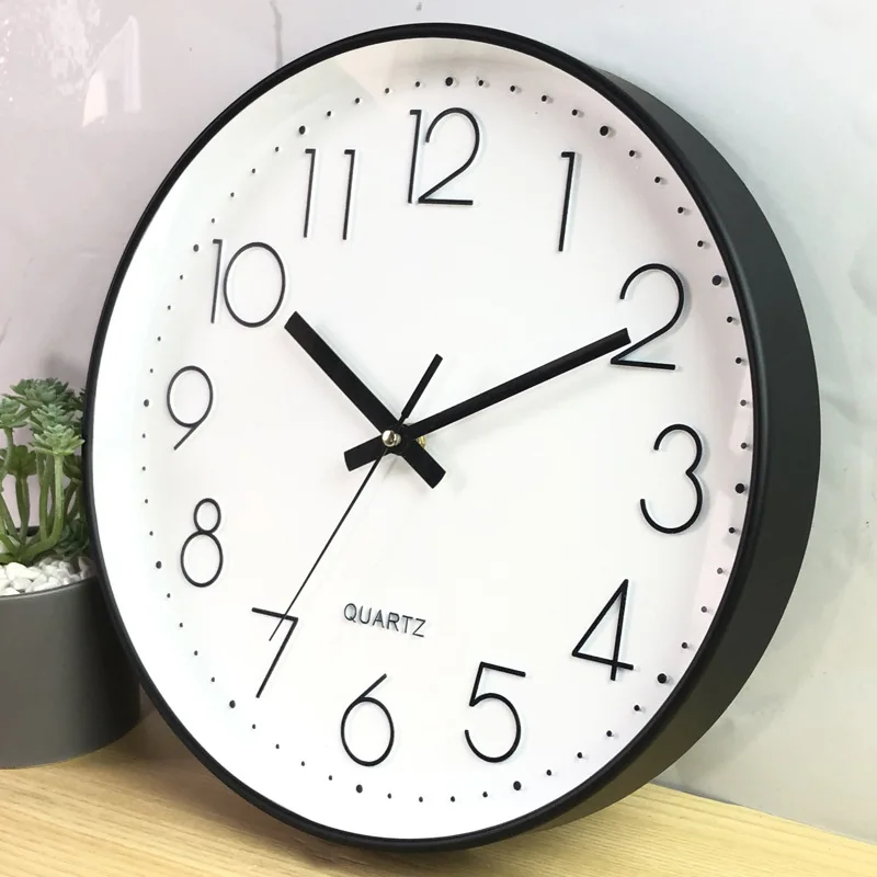 

Large 3D Wall Clock Modern Design Silent Quartz Clocks With Stereoscopic Numbers For Living Room Bedroom Home Decor Timepiece