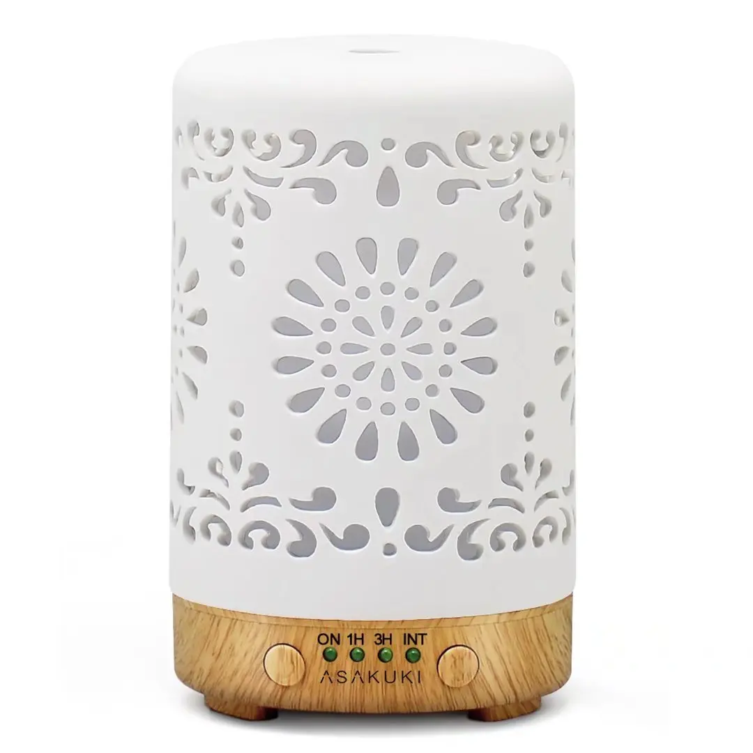 100mL Ceramic Diffuser for Essential Oils, Home Scent Ultrasonic Aromatherapy Diffuser with 7 LED Lights & Waterless Auto-Off
100mL Ceramic Diffuser for Essential Oils, Home Scent Ultrasonic Aromatherapy Diffuser with 7 LED Lights & Waterless Auto-Off