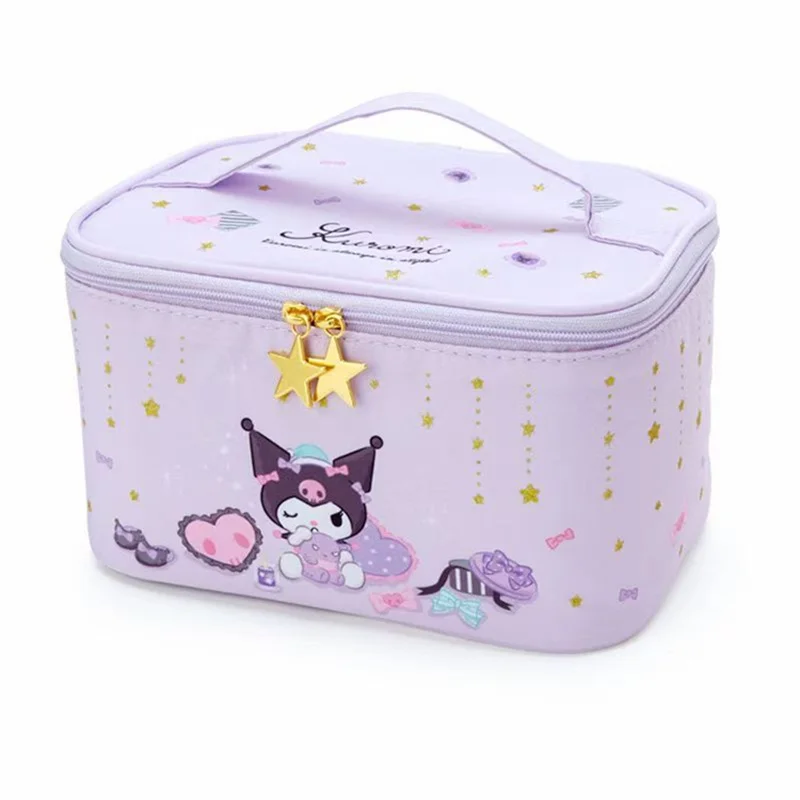Sanrio Kuromi Women Cosmetic Bag Cartoon Anime Makeup Bag Waterproof Travel Toiletry Storage Bag Beauty Case Girl Gift 
Sanrio Kuromi Women Cosmetic Bag Cartoon Anime Makeup Bag Waterproof Travel Toiletry Storage Bag Beauty Case Girl Gift