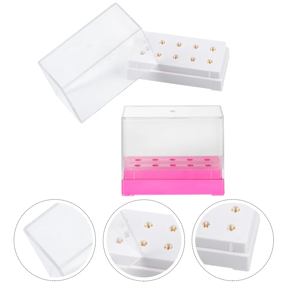 2pcs Professional Nail Drill Bits Storage Box Plastic Nail Grinding Head Case
2pcs Professional Nail Drill Bits Storage Box Plastic Nail Grinding Head Case