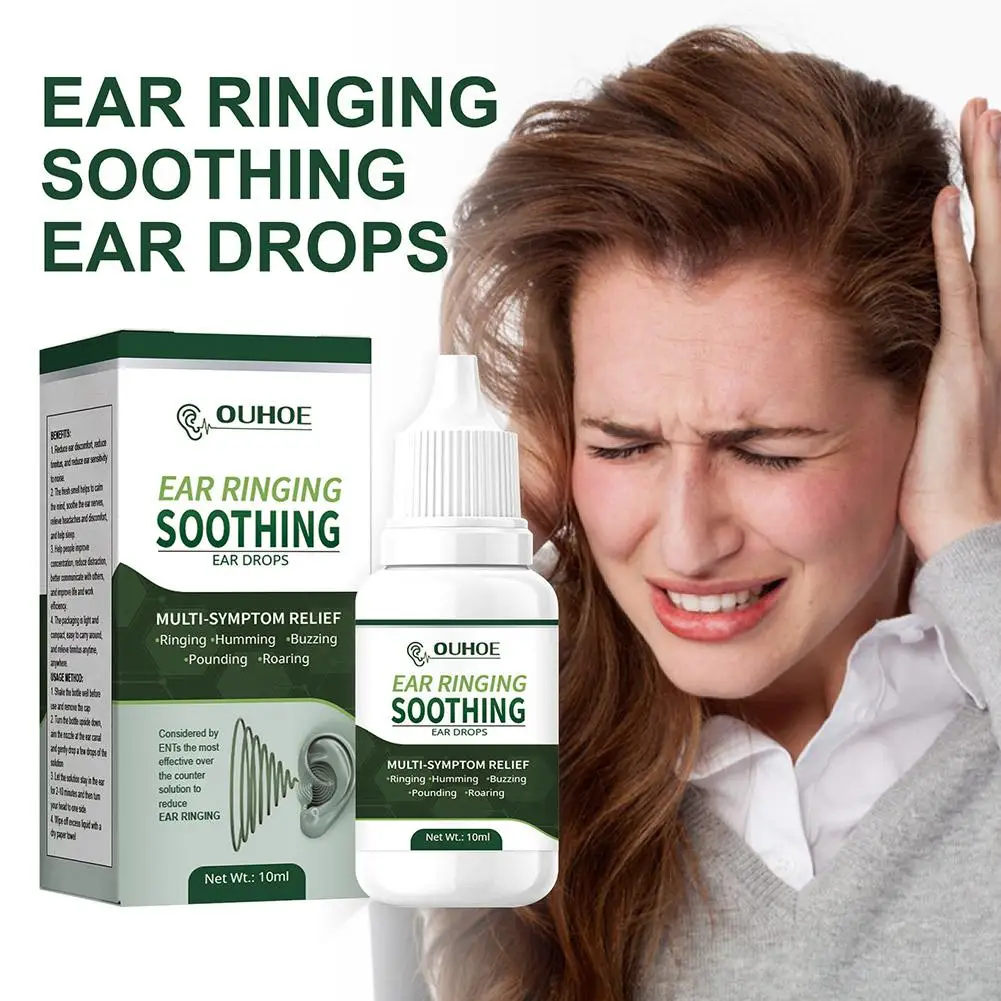 

2023 10ml EarClean Ear Ringing Remedy Drops Earache Helps Ringing To Relief Help Health With Stop Eardrum Ear Y5L7