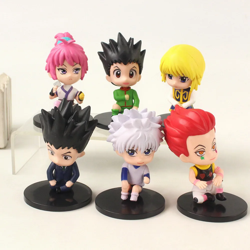 6 шт./компл. 8-9 см Охотник x Hunter Killua Freecss Zoldyck Kurapika Hisoka Machi ПВХ Коллекционная модель Фигурки игрушки
6 шт./компл. 8-9 см Охотник x Hunter Killua Freecss Zoldyck Kurapika Hisoka Machi ПВХ Коллекционная модель Фигурки игрушки