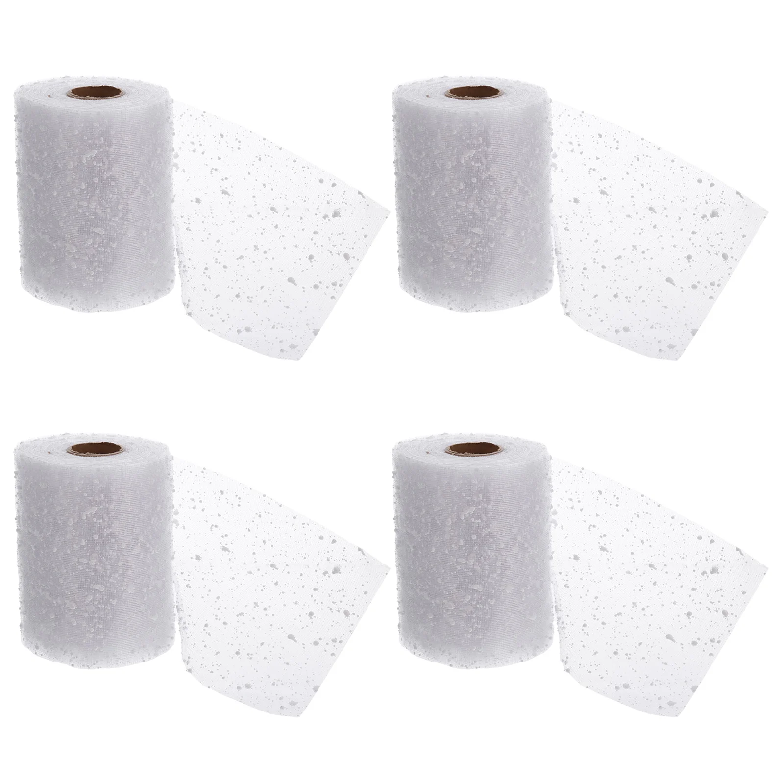 Mesh Ribbon Fabric Tulle Glitter Silver Christmas White Snowball Decorated Snow Poly Tule Fabrics Rolls
Mesh Ribbon Fabric Tulle Glitter Silver Christmas White Snowball Decorated Snow Poly Tule Fabrics Rolls
