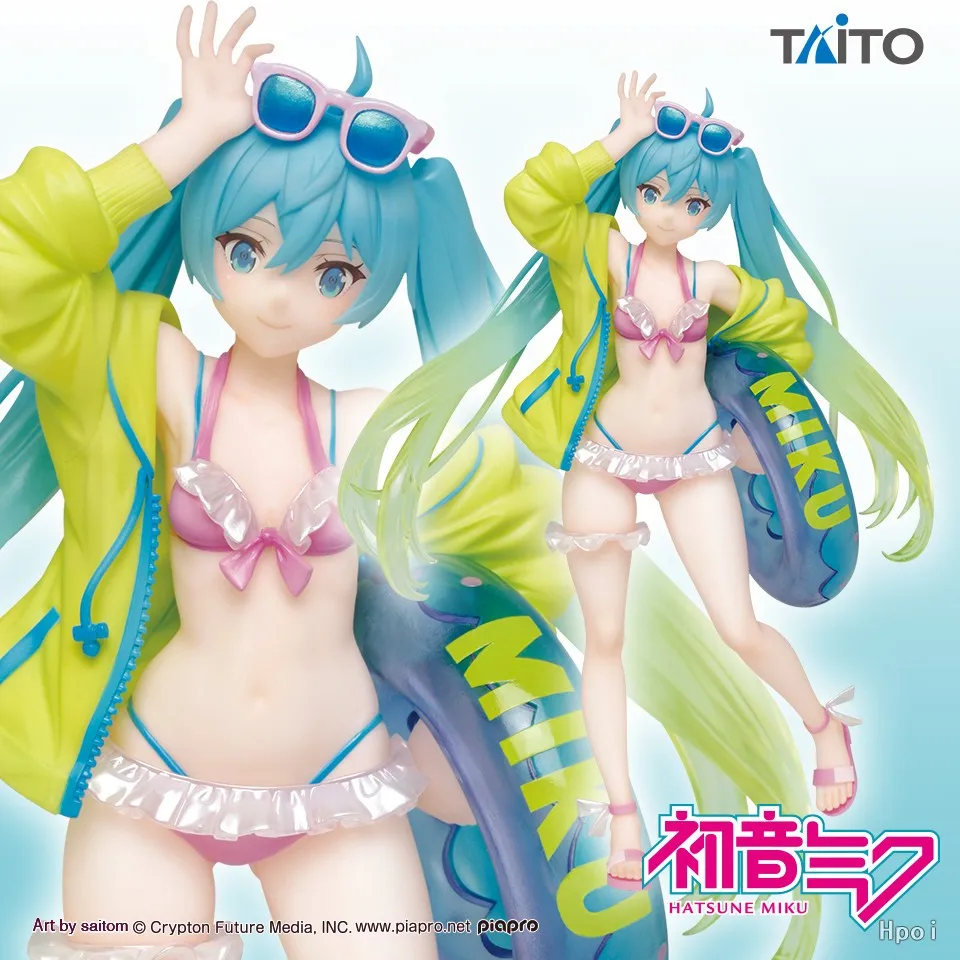 Оригинальная летняя Коллекционная Фигурка Taito 7 "Hatsune Miku 3-й сезон модель