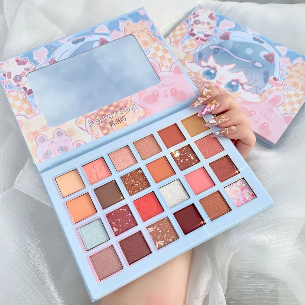 24 Colors Strawberry Eyeshadow Palette Glitter Pearlescent Eyeshadow Waterproof Eye Plate For Women Girl Beauty Makeup Cosmetics
24 Colors Strawberry Eyeshadow Palette Glitter Pearlescent Eyeshadow Waterproof Eye Plate For Women Girl Beauty Makeup Cosmetics