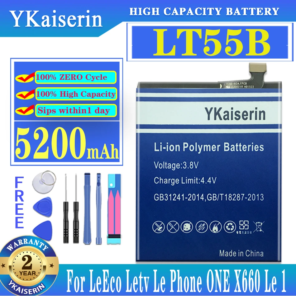 Запасной аккумулятор ykaisсеребрин LT55B 5200 мАч для LeEco Letv Le Phone ONE X660 Le 1 Le1, новый аккумулятор + трек-код
Запасной аккумулятор ykaisсеребрин LT55B 5200 мАч для LeEco Letv Le Phone ONE X660 Le 1 Le1, новый аккумулятор + трек-код