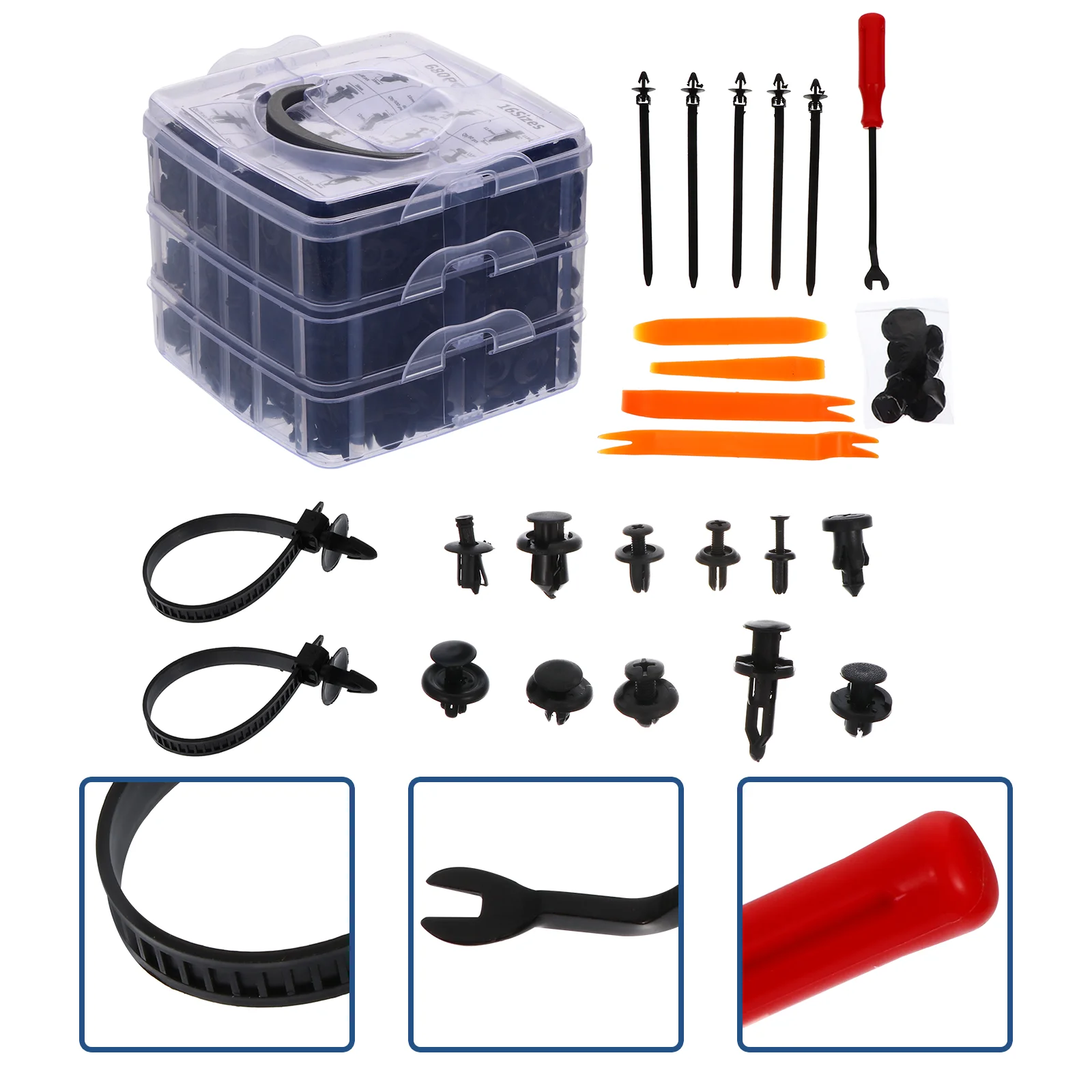 Fastener Auto Retainer Clips Rivet Bumper Repair Kit Expansion Fasteners Screw Holder
Fastener Auto Retainer Clips Rivet Bumper Repair Kit Expansion Fasteners Screw Holder
