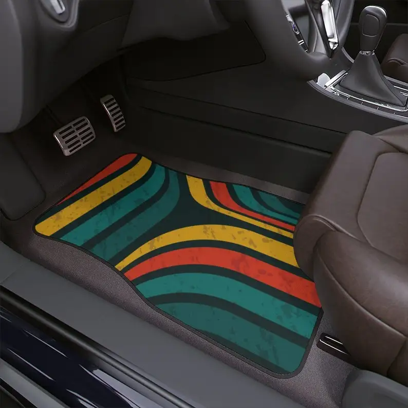 Retro abstract lines Car Floor Mats, Hippie Retro Stripes Car Floor Mat, Retro Car Accessories Vintage Car Floor Mat, Stoner Gif
Retro abstract lines Car Floor Mats, Hippie Retro Stripes Car Floor Mat, Retro Car Accessories Vintage Car Floor Mat, Stoner Gif