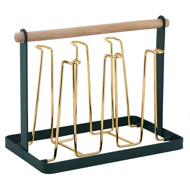 Portable Wrought Iron Six Cup Holder Water Cup Upside Down Drain Rack Home Living Room Kitchen Rack
Portable Wrought Iron Six Cup Holder Water Cup Upside Down Drain Rack Home Living Room Kitchen Rack