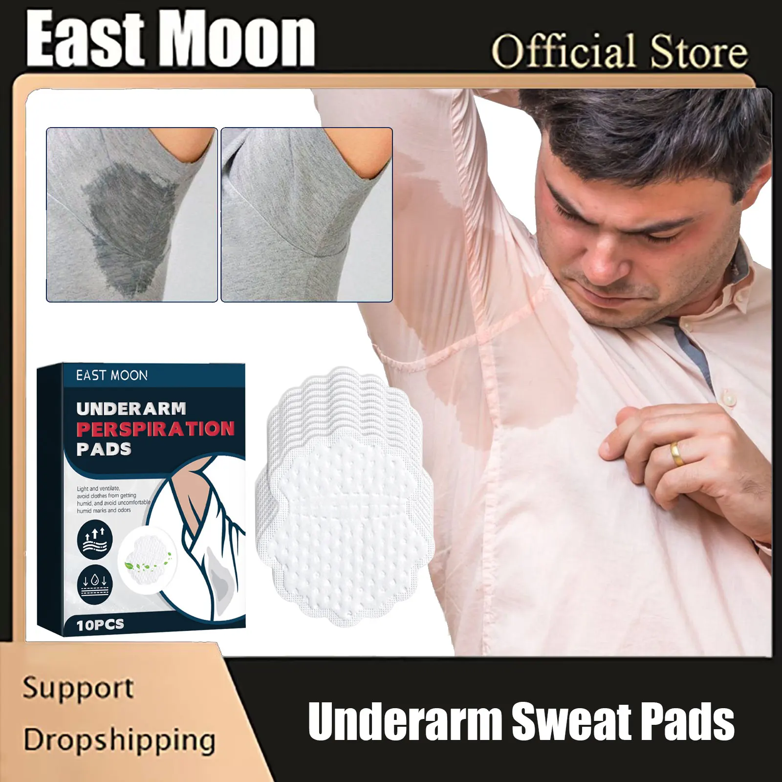 Underarm Sweat Pads Odor Remover Shield Absorb Linings Prevent Sweating Deodorant Refreshing Disposable Sweat Absorbing Patch
Underarm Sweat Pads Odor Remover Shield Absorb Linings Prevent Sweating Deodorant Refreshing Disposable Sweat Absorbing Patch