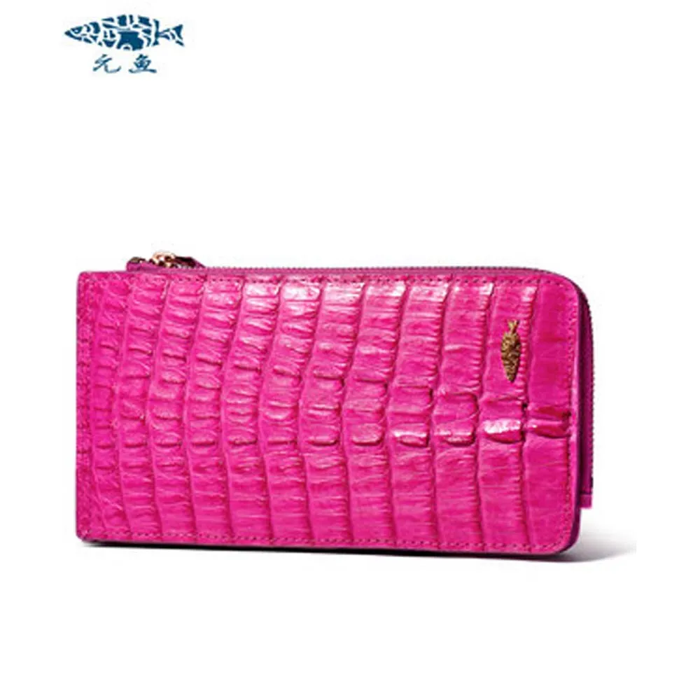 

yuanyu true crocodile Female bag Card package More screens Genuine leather bag Hand caught bag new long wallet for women