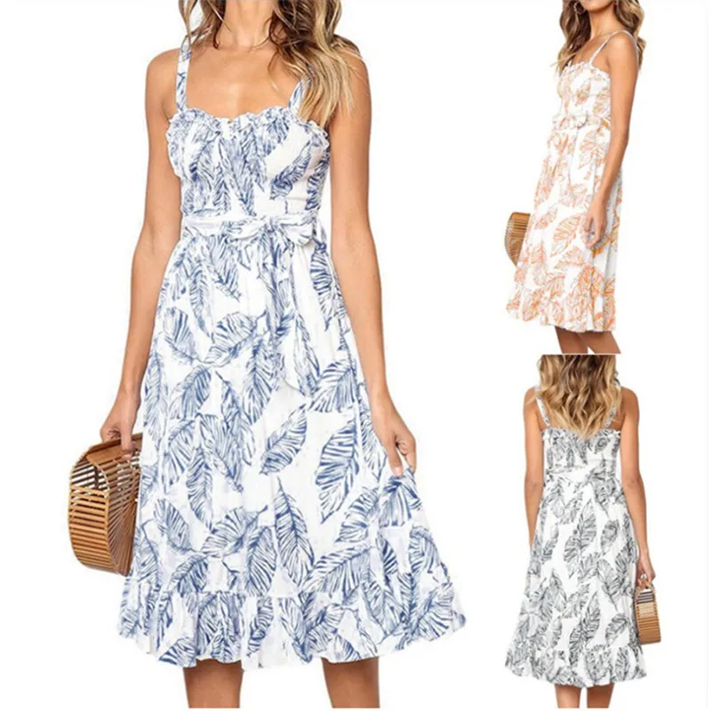2022 Summer Leaf Print Elegant Sundress Boho Casual Backless y2k Mini Beach Dress Plus Size Female Clothing Prom Vestidos
2022 Summer Leaf Print Elegant Sundress Boho Casual Backless y2k Mini Beach Dress Plus Size Female Clothing Prom Vestidos
