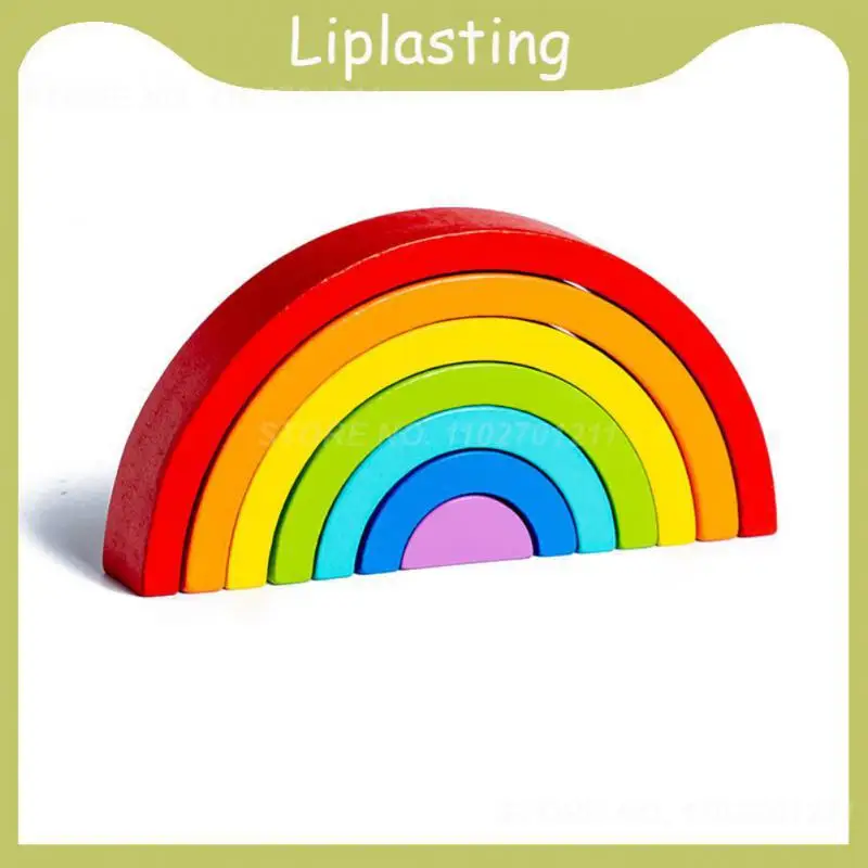 Rainbow Building Blocks Carefully Polished Wooden Rainbow Ornaments Wooden Toys Baby Early Education Color Cognitive Blocks Toy 
Rainbow Building Blocks Carefully Polished Wooden Rainbow Ornaments Wooden Toys Baby Early Education Color Cognitive Blocks Toy