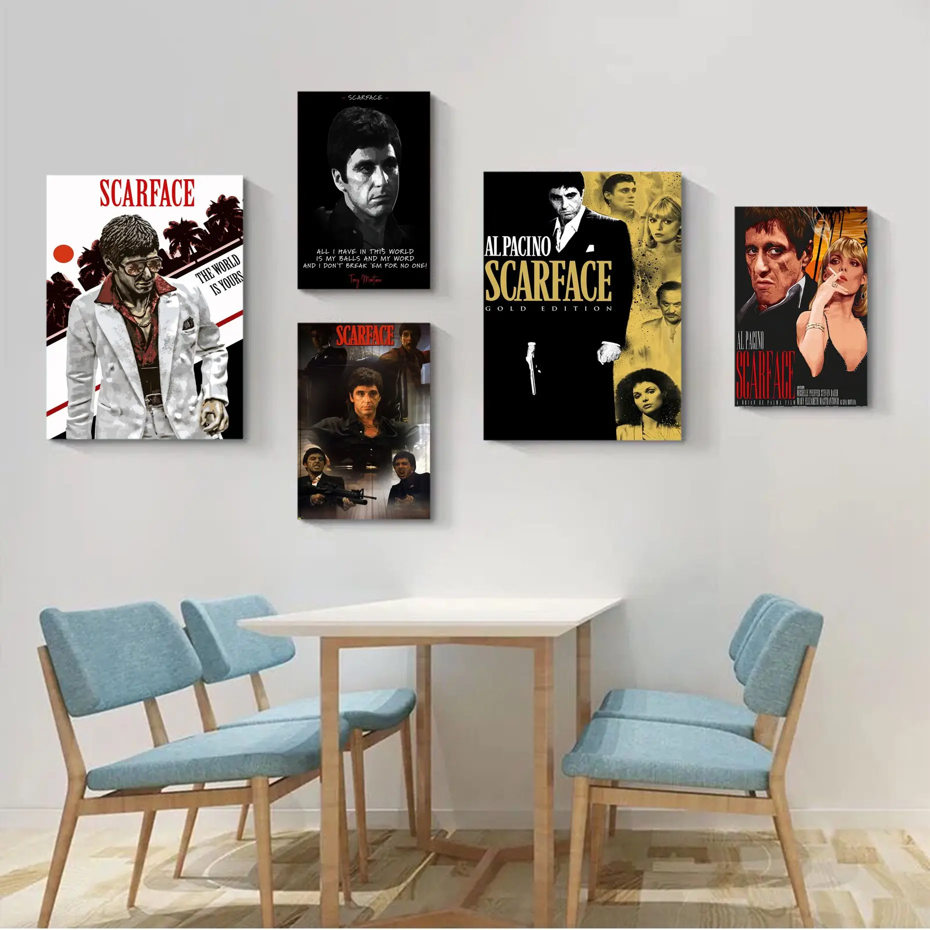 Scarface Good Quality Prints and Posters Vintage Room Bar Cafe Decor Decor Art Wall Stickers
Scarface Good Quality Prints and Posters Vintage Room Bar Cafe Decor Decor Art Wall Stickers