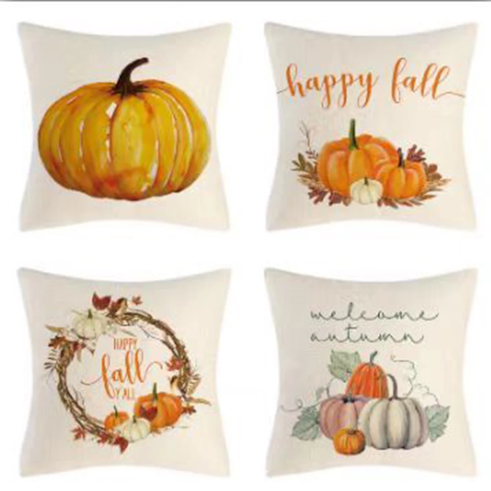 4PCS/Set Halloween Pillow Covers 18x18 Inch Pumpkin Cushion Cover Fall Throw Pillowcase Farmhouse Decor Home Throw Pillow
4PCS/Set Halloween Pillow Covers 18x18 Inch Pumpkin Cushion Cover Fall Throw Pillowcase Farmhouse Decor Home Throw Pillow