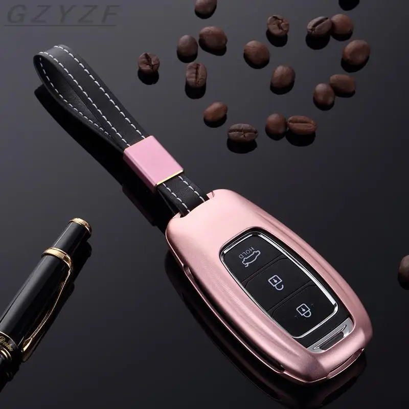 Car styling High quality Aluminum alloy Car Key Cover For Hyundai KONA KAUAI 2018 2019 Keys Protection Case Chain Accessories
Car styling High quality Aluminum alloy Car Key Cover For Hyundai KONA KAUAI 2018 2019 Keys Protection Case Chain Accessories