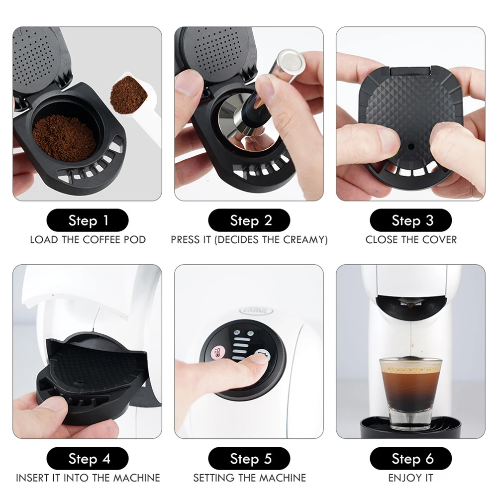 Reusable Coffee Capsule Converter Adapter For Dolce Gusto Piccolo XS & Genis Machine Accessories Adapter Pod For Kitchen Cafe
Reusable Coffee Capsule Converter Adapter For Dolce Gusto Piccolo XS & Genis Machine Accessories Adapter Pod For Kitchen Cafe