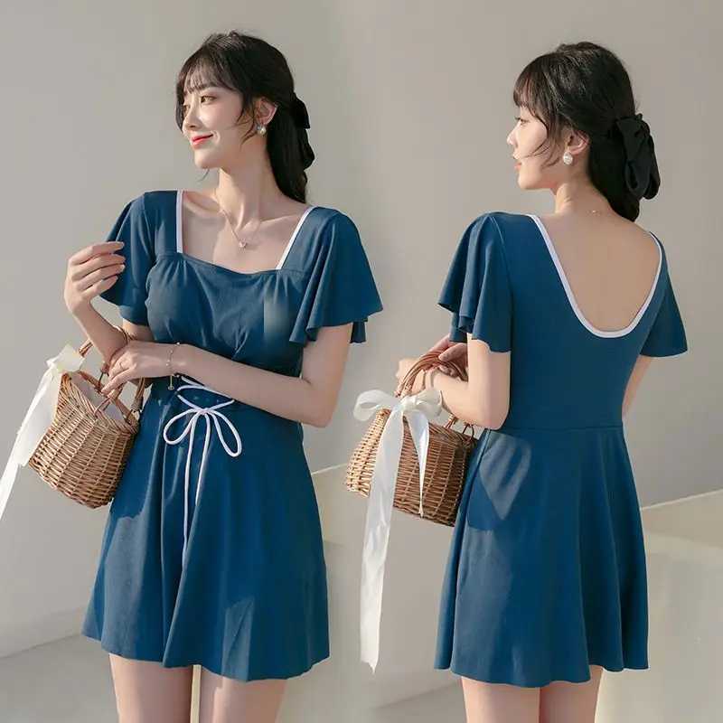 Swimsuit One-Piece Skirt Swimming Pool Soaking Hot Springs Covering The Flesh High-Waisted Slimming Loose Swimwear Women 2021
Swimsuit One-Piece Skirt Swimming Pool Soaking Hot Springs Covering The Flesh High-Waisted Slimming Loose Swimwear Women 2021