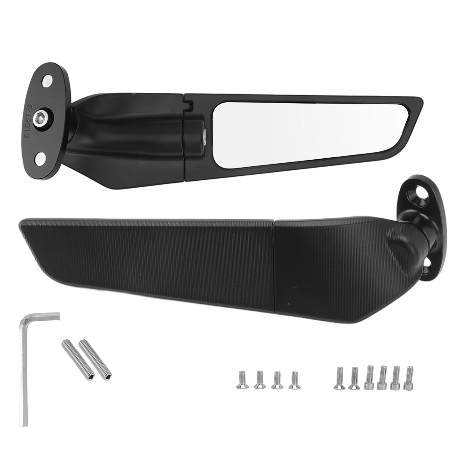 1 Pair Motorcycle Rearview Mirror Wind Wing Aluminium Alloy Adjustable Side Mirror Replacement For Honda CBR500R CBR1000RR
1 Pair Motorcycle Rearview Mirror Wind Wing Aluminium Alloy Adjustable Side Mirror Replacement For Honda CBR500R CBR1000RR
